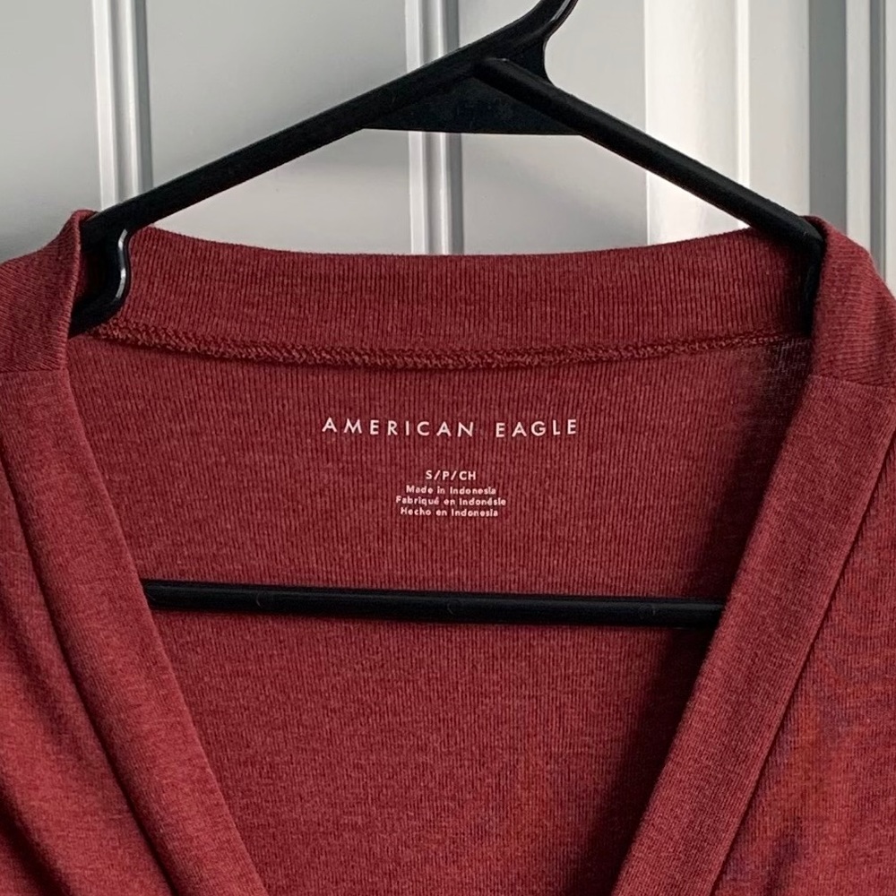 AE Wrap Short Sleeve Top - Picture 3 of 5